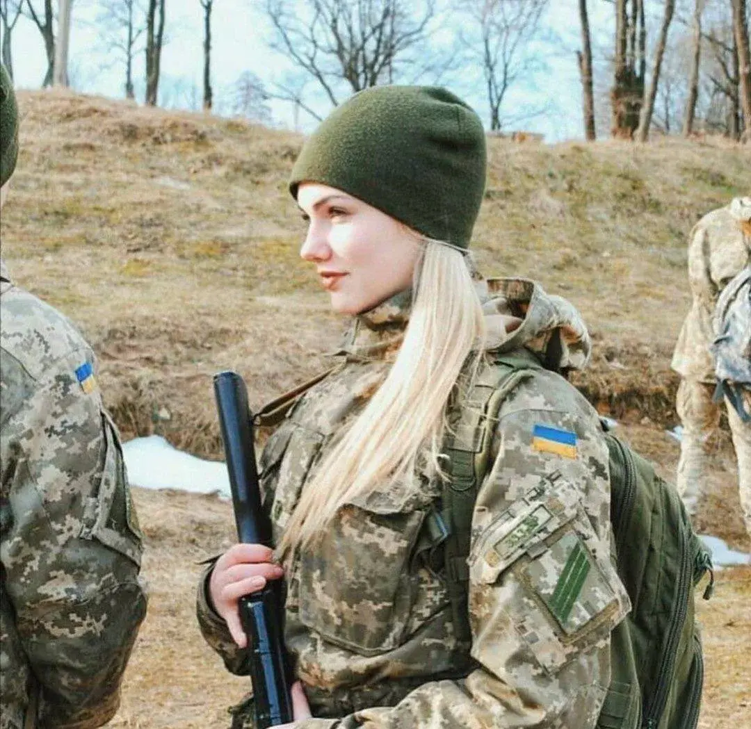 Młoda Ukrainka walczy o Ukrainę