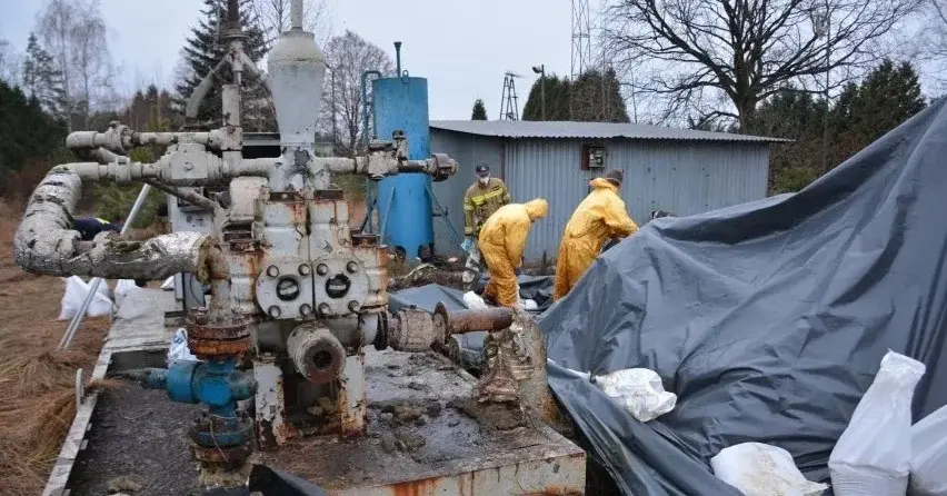 Główne zdjęcie - Lubuskie. Niebezpieczny wyciek koło Nowej Soli. Starostwo wreszcie obiecuje pomoc