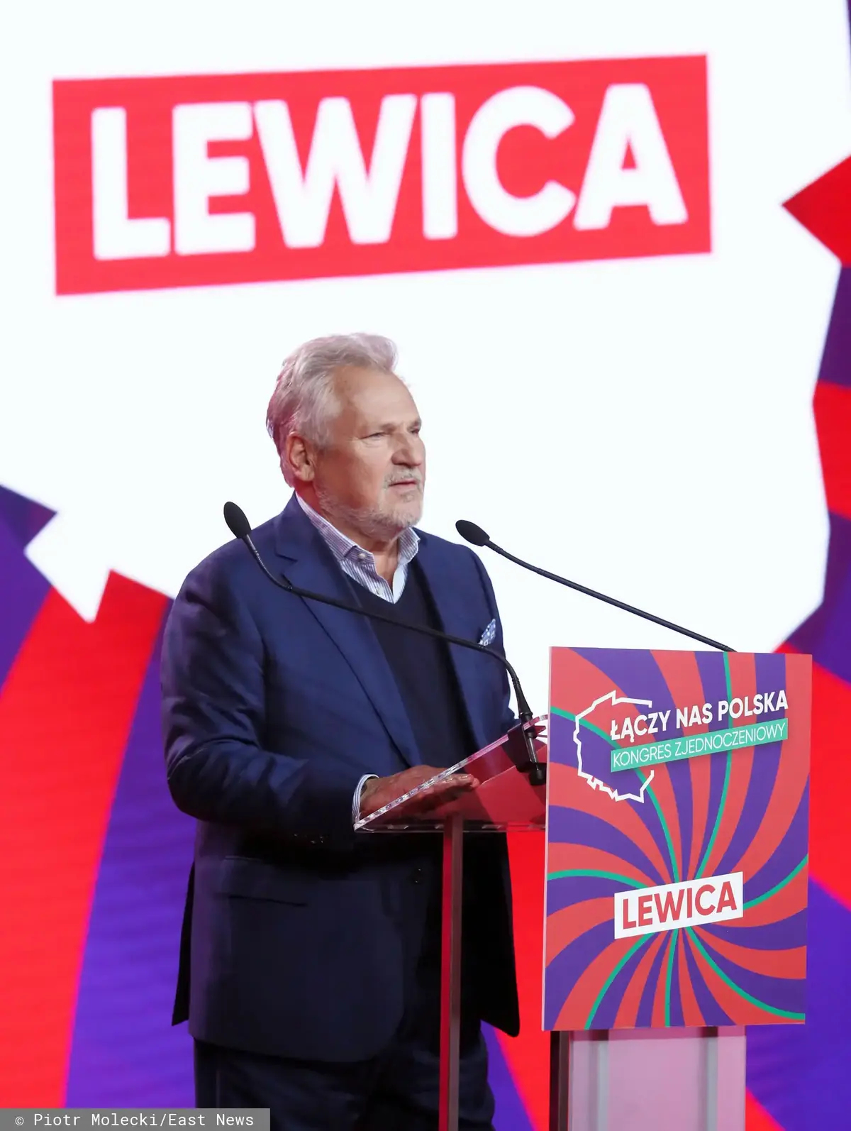 Aleksander Kwaśniewski na zgromadzeniu Lewicy