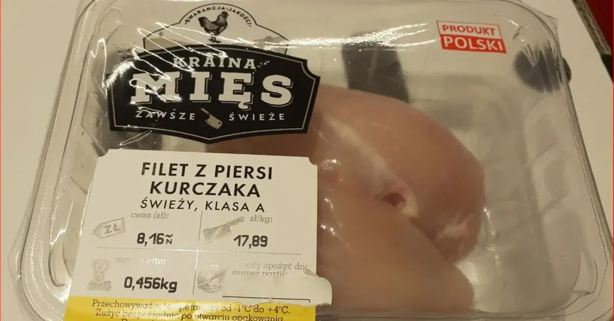 paczka z filetem z kurczaka