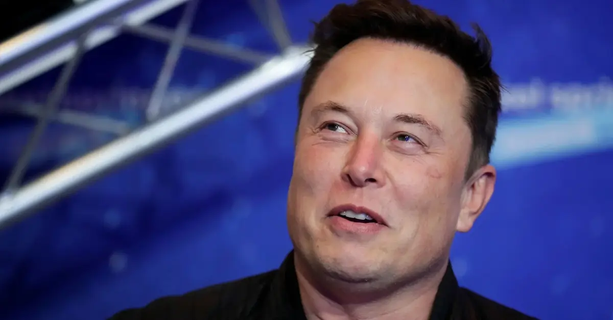 Elon Musk na pokazie SpaceX