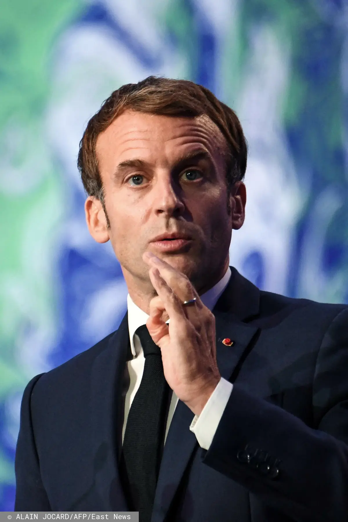 Emmanuel Macron na kongresie politycznym