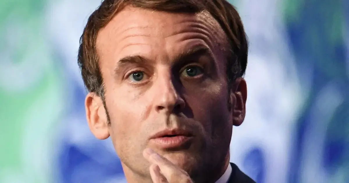 Emmanuel Macron na kongresie politycznym