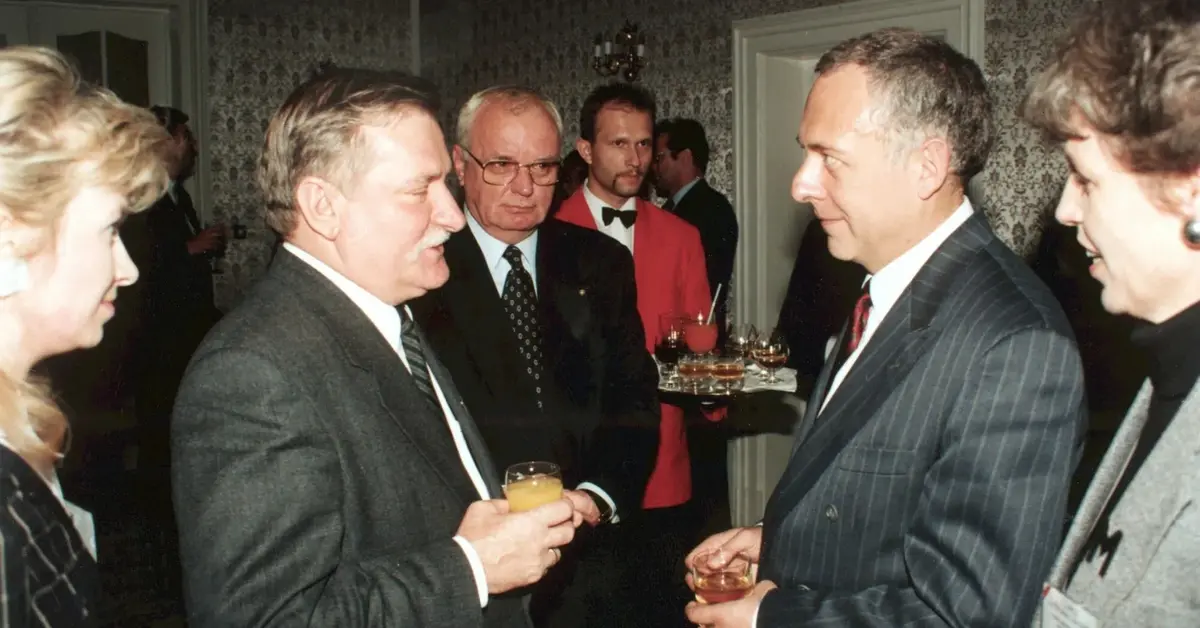 Andriej Kozyriew i Lech Wałęsa