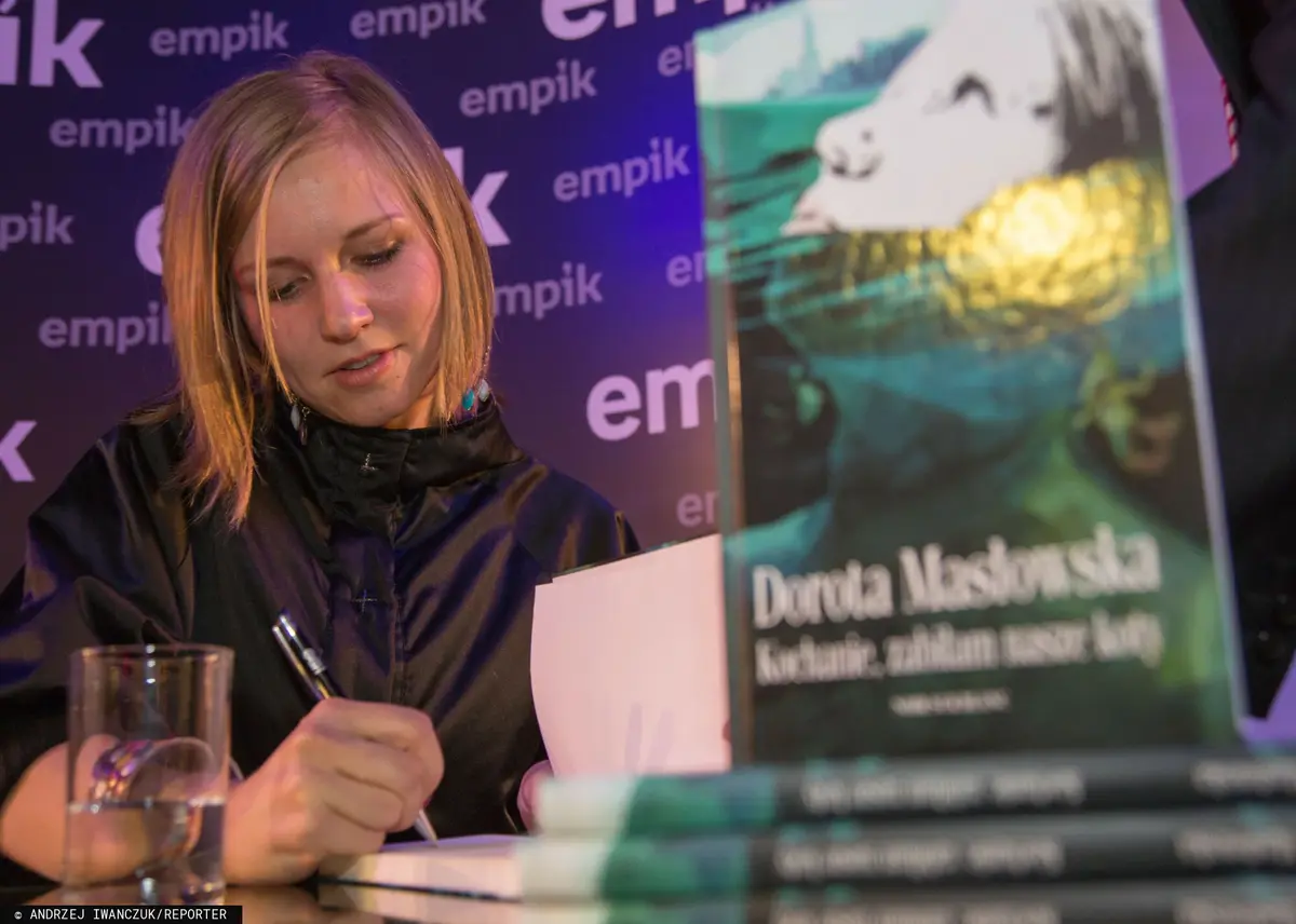 Dorota Maslowska , podczas spotkania z czytelnikami