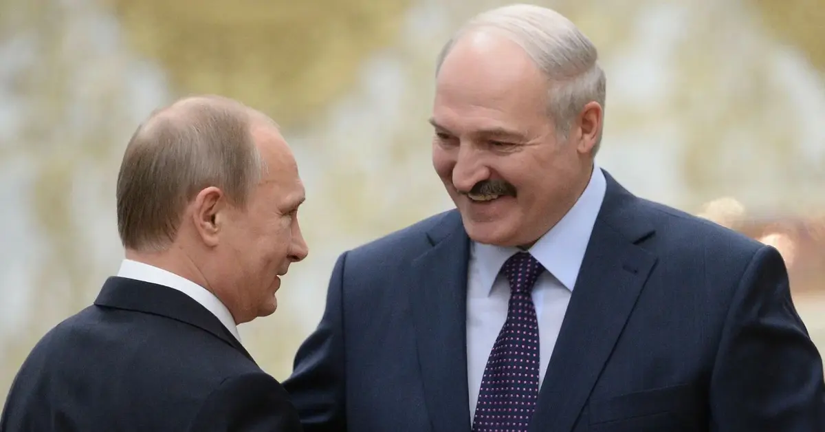 Władimir Putin i Aleksander Łukaszenko