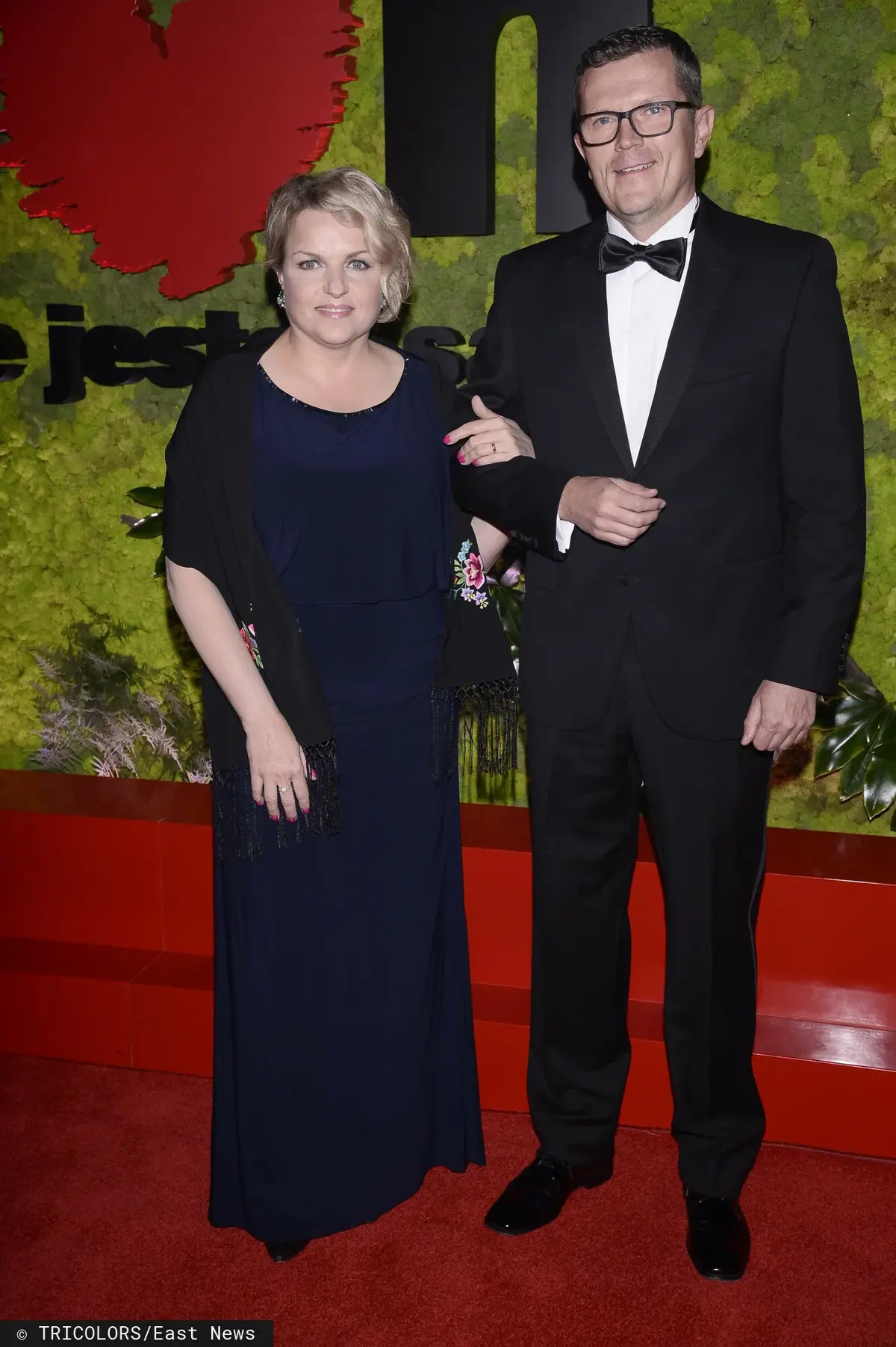 Marcin Bosacki z żoną Katarzyną Bosacką podczas balu charytatywnego
