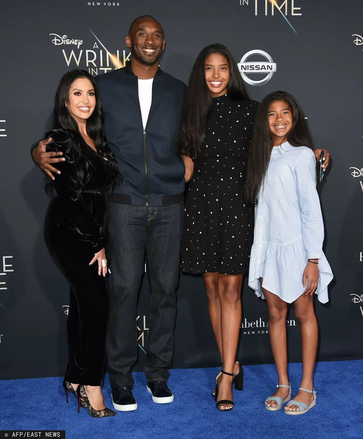Kobe Bryant z żoną i córkami