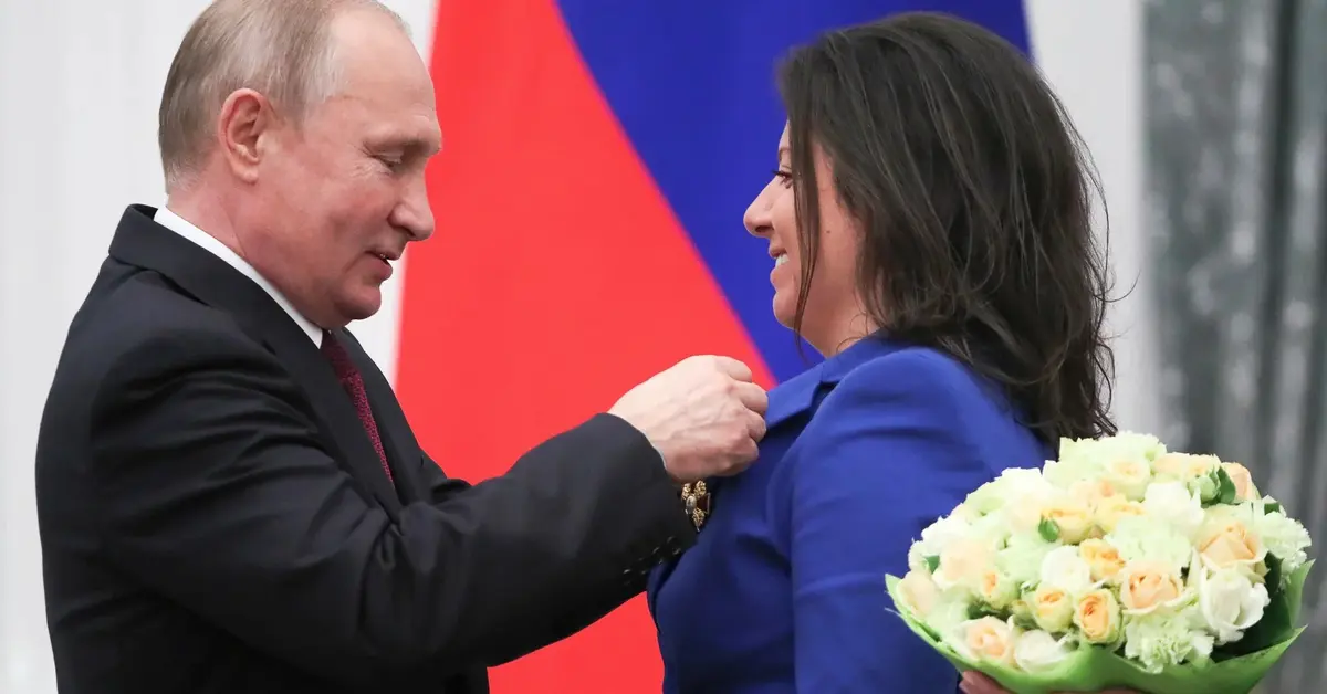 Margarita Simonian i Władimir Putin