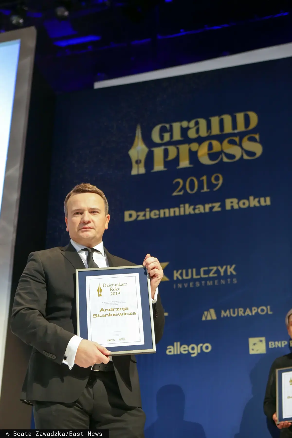 Andrzej Stankiewicz podczas gali finałowej Grand Press 2019
