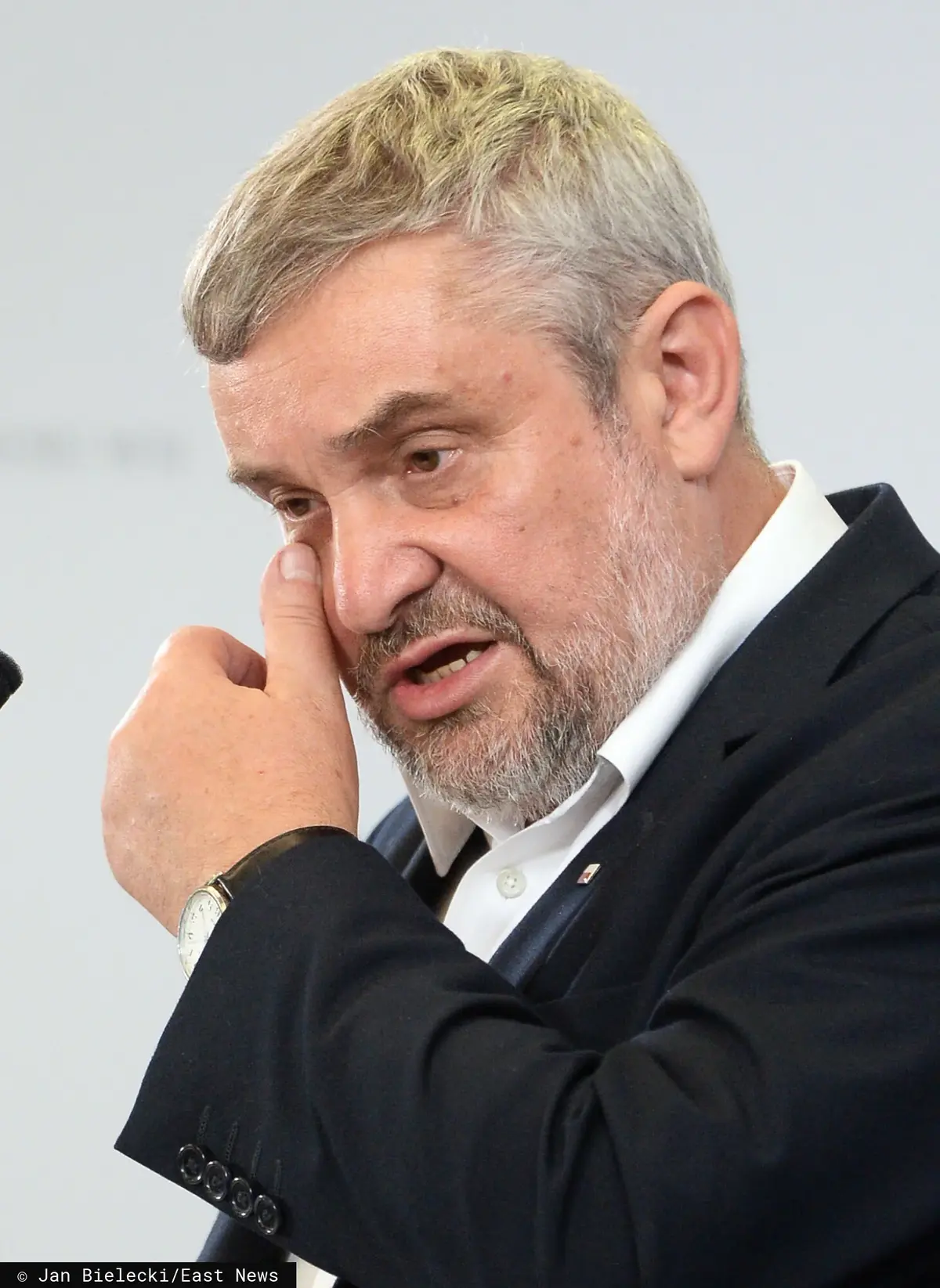 Jan Krzysztof Ardanowski w czasie konferencji prasowej