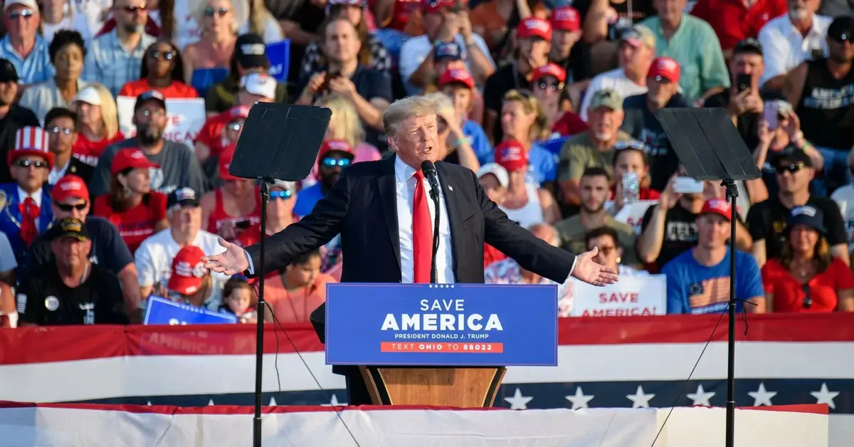 Donald Trump przemówił do tłumu w Ohio