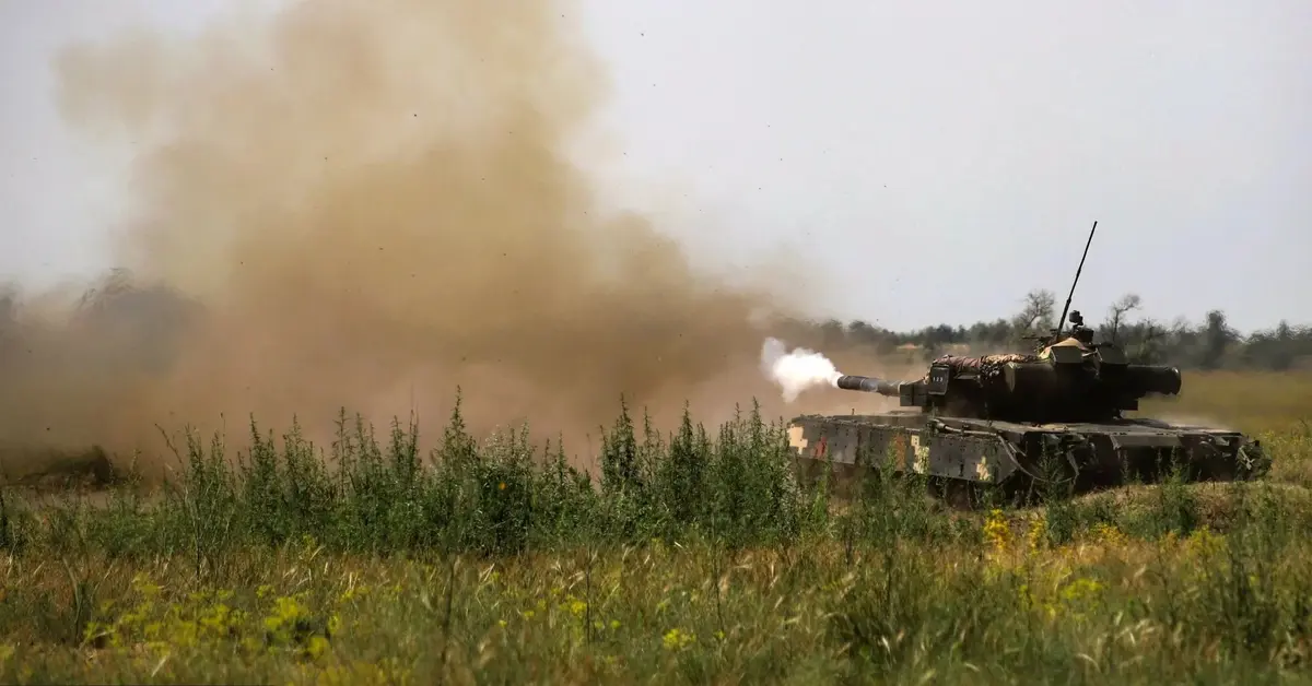 Ukraiński czołg (Chersoń)