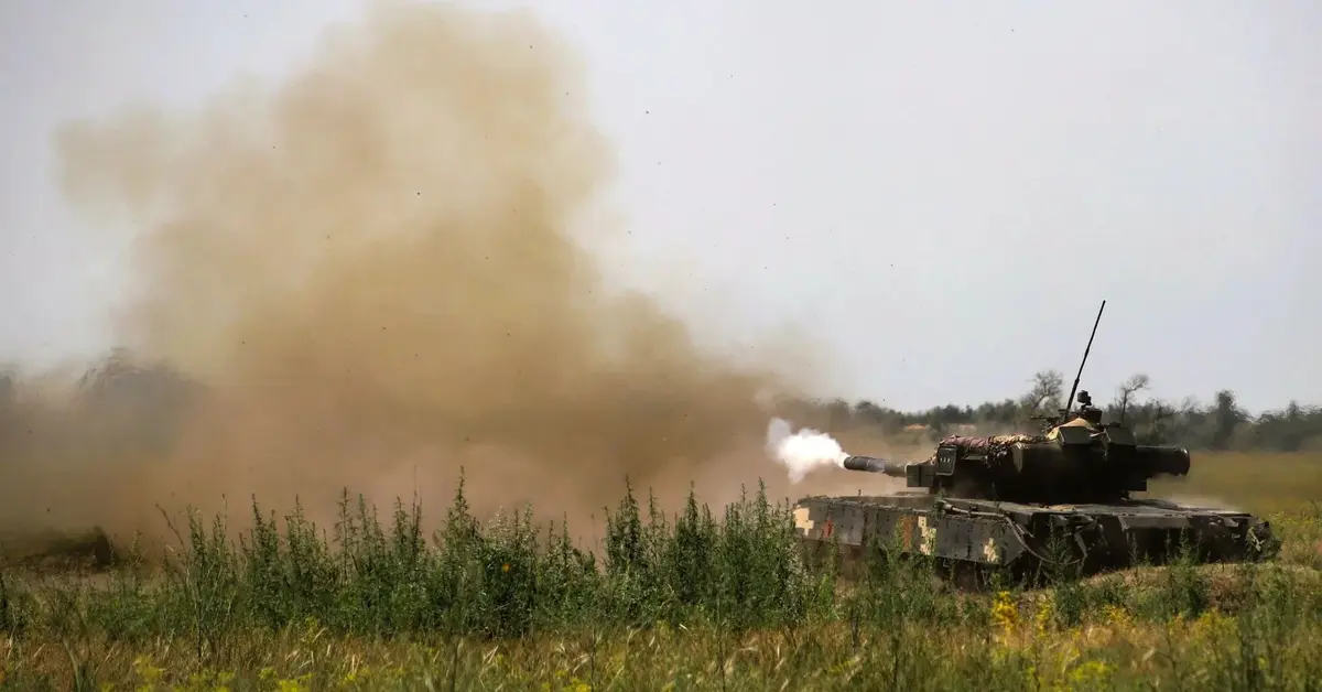 Ukraiński czołg (Chersoń)