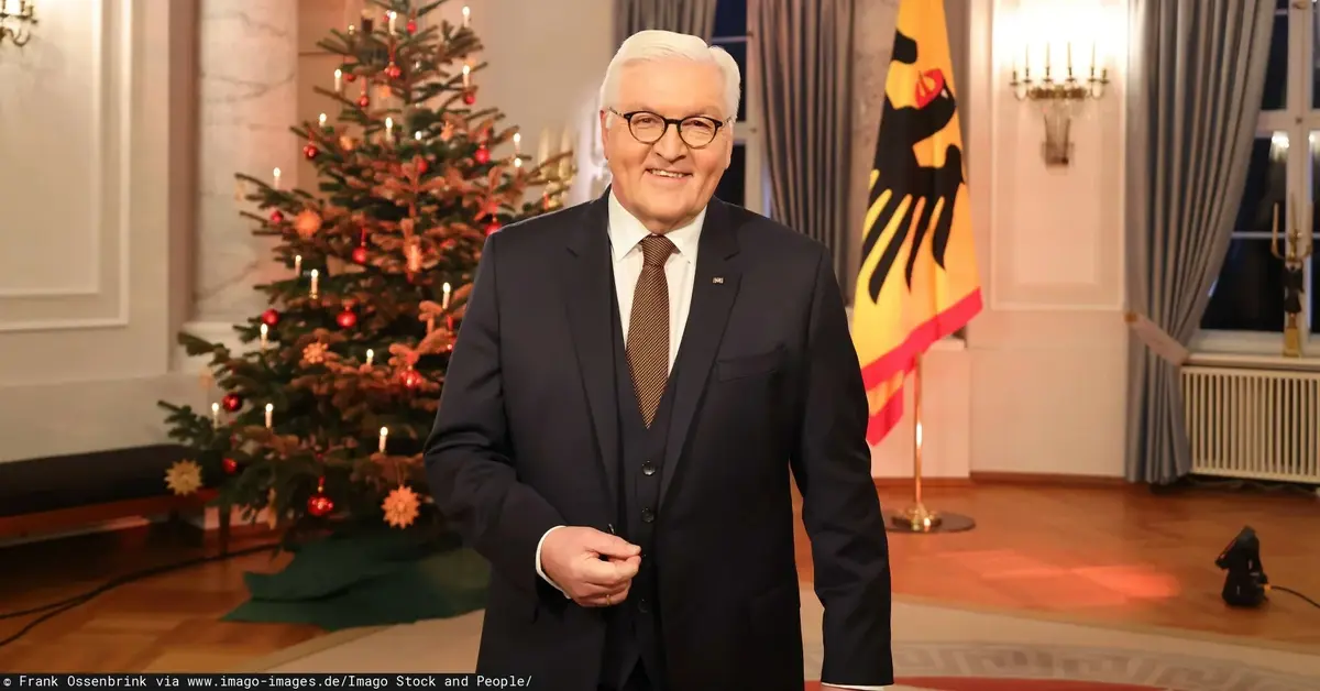 Frank-Walter Steinmeier podczas świątecznego wystąpienia