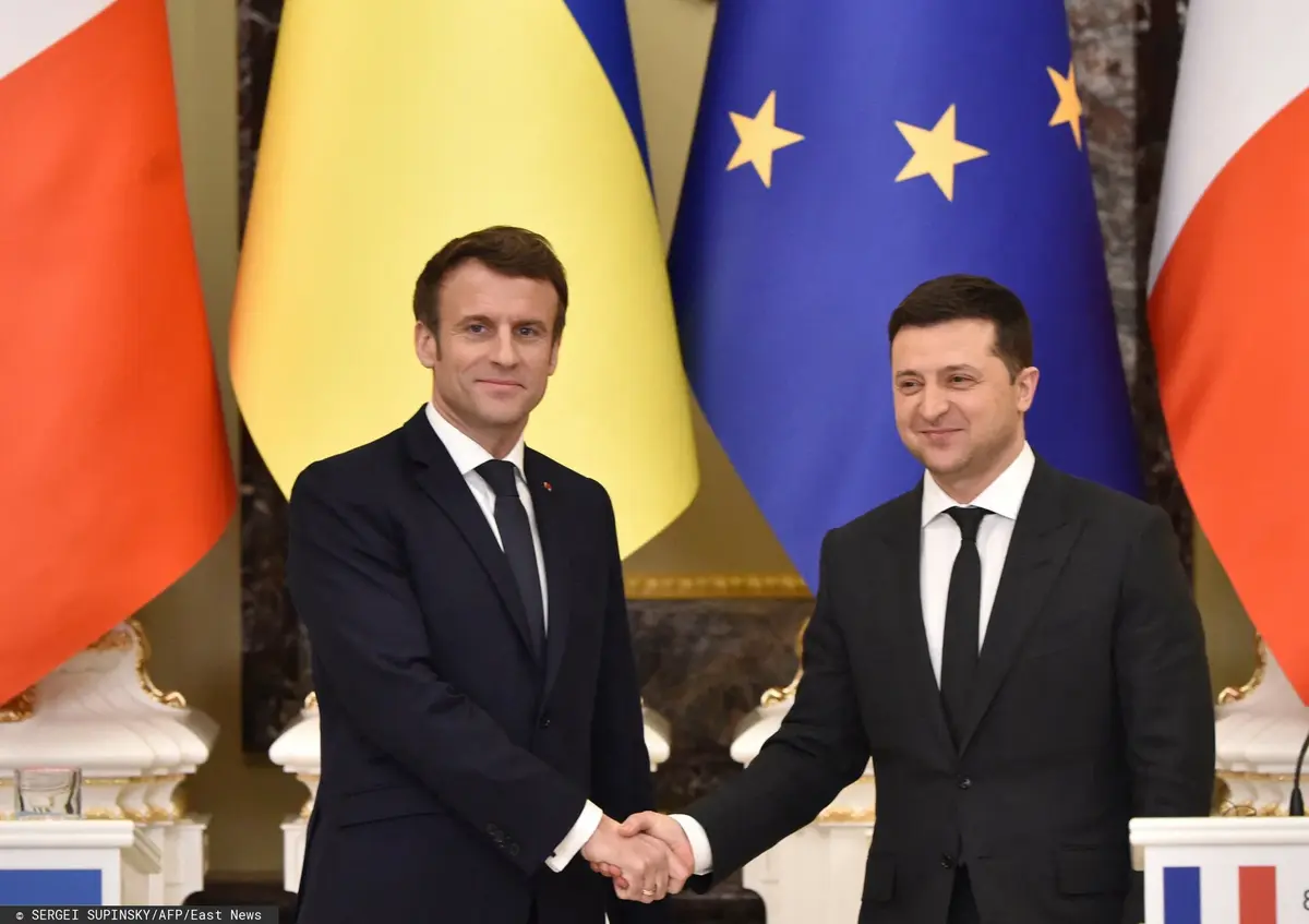 Zełenski i Macron