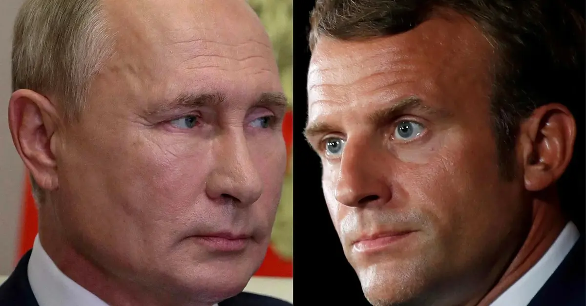 Główne zdjęcie - O czym Macron rozmawiał z prezydentem Rosji? "Powiedziałem Putinowi, że popełnił historyczny błąd"
