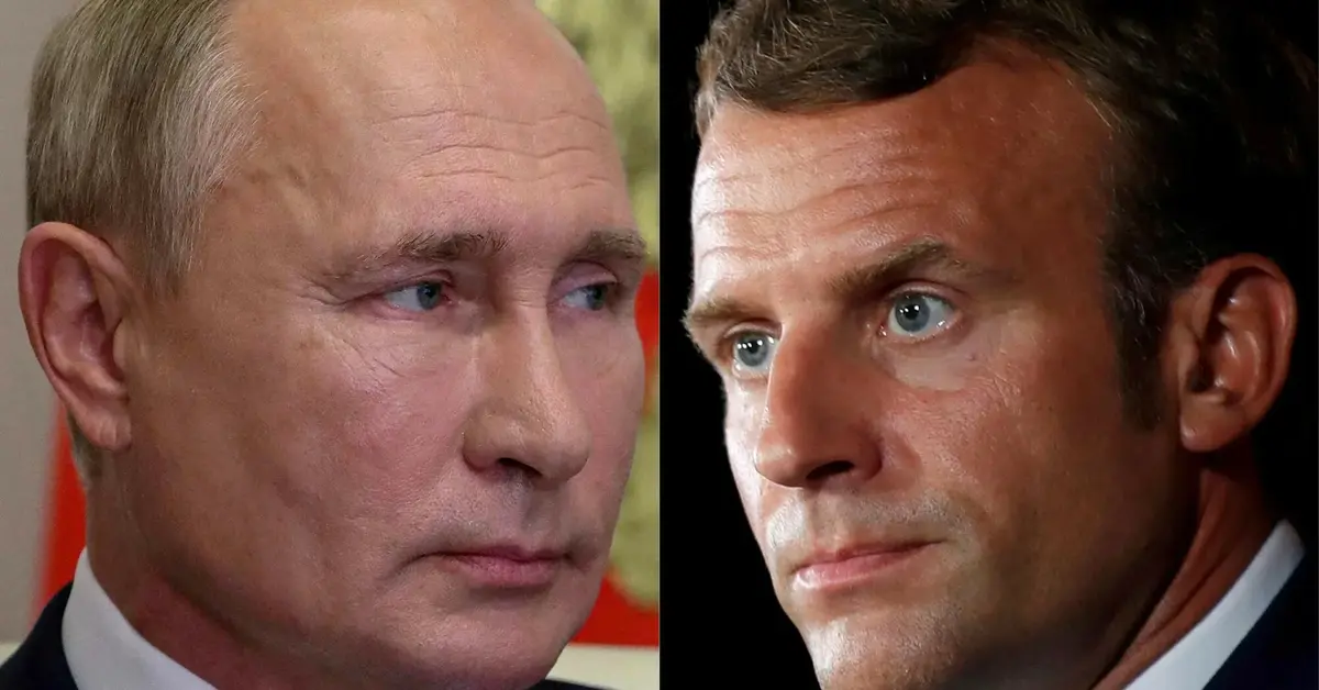 Główne zdjęcie - Macron znowu dzwoni do Putina. Miedwiediew nawołuje Europejczyków do buntu