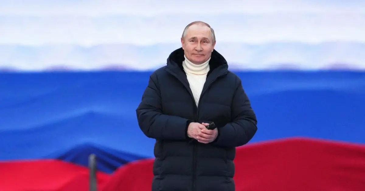 Putin na obchodach 8 rocznicy referendum na Krymie