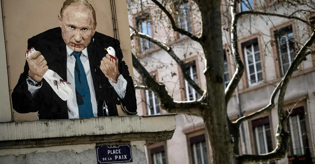 Władimir Putin - mural