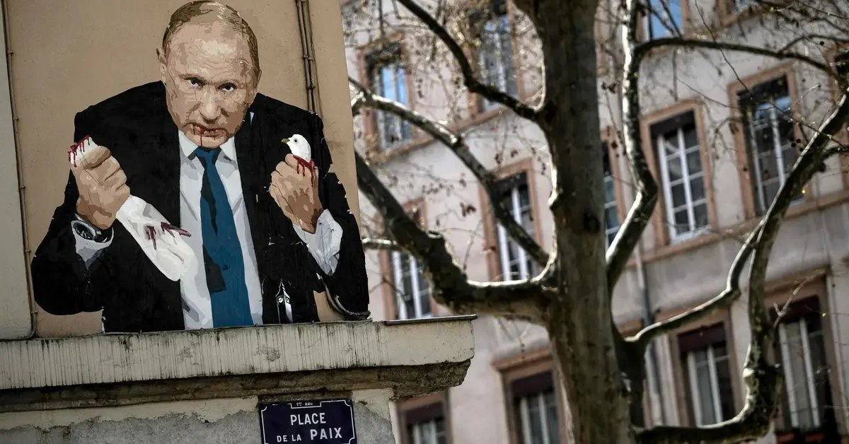 Władimir Putin - mural