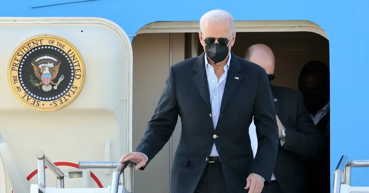 Joe Biden ląduje w Polsce