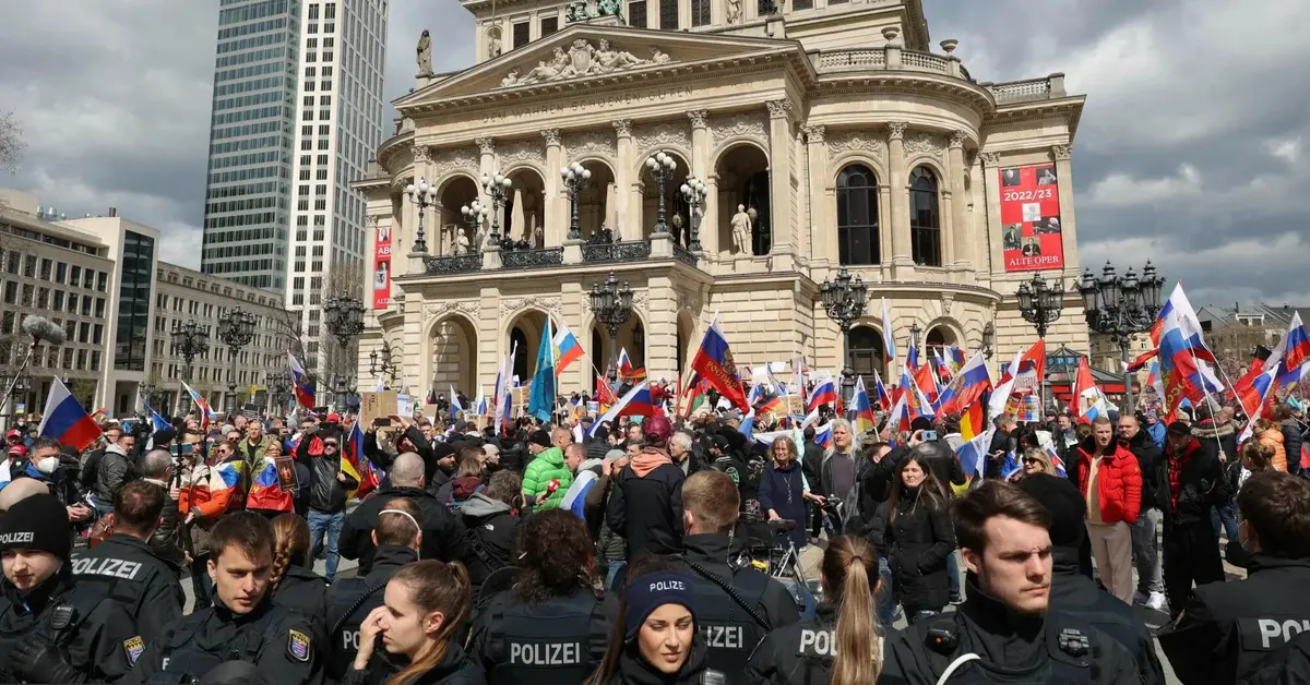 prorosyjskie demonstracje w Niemczech