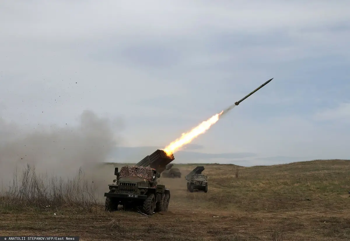 ukraińska wyrzutnia rakiet