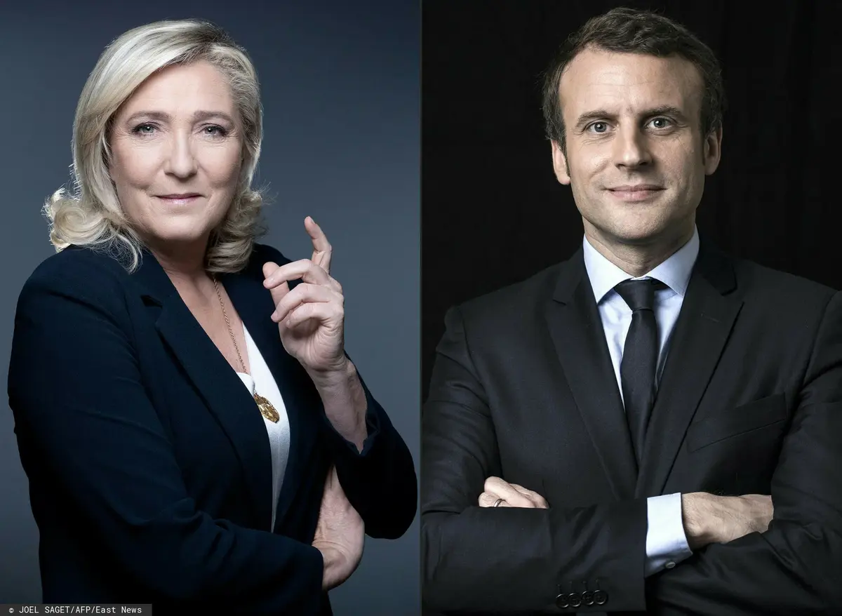 Emmanuel Macron i Marine Le pen 