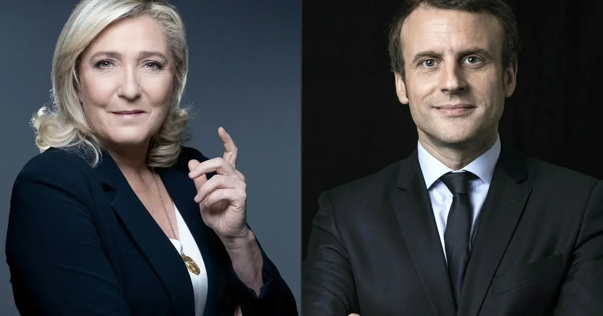 Emmanuel Macron i Marine Le pen 