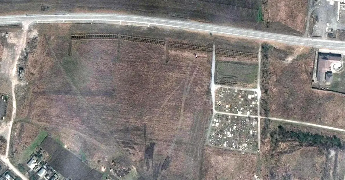 masowe groby w Mariupolu