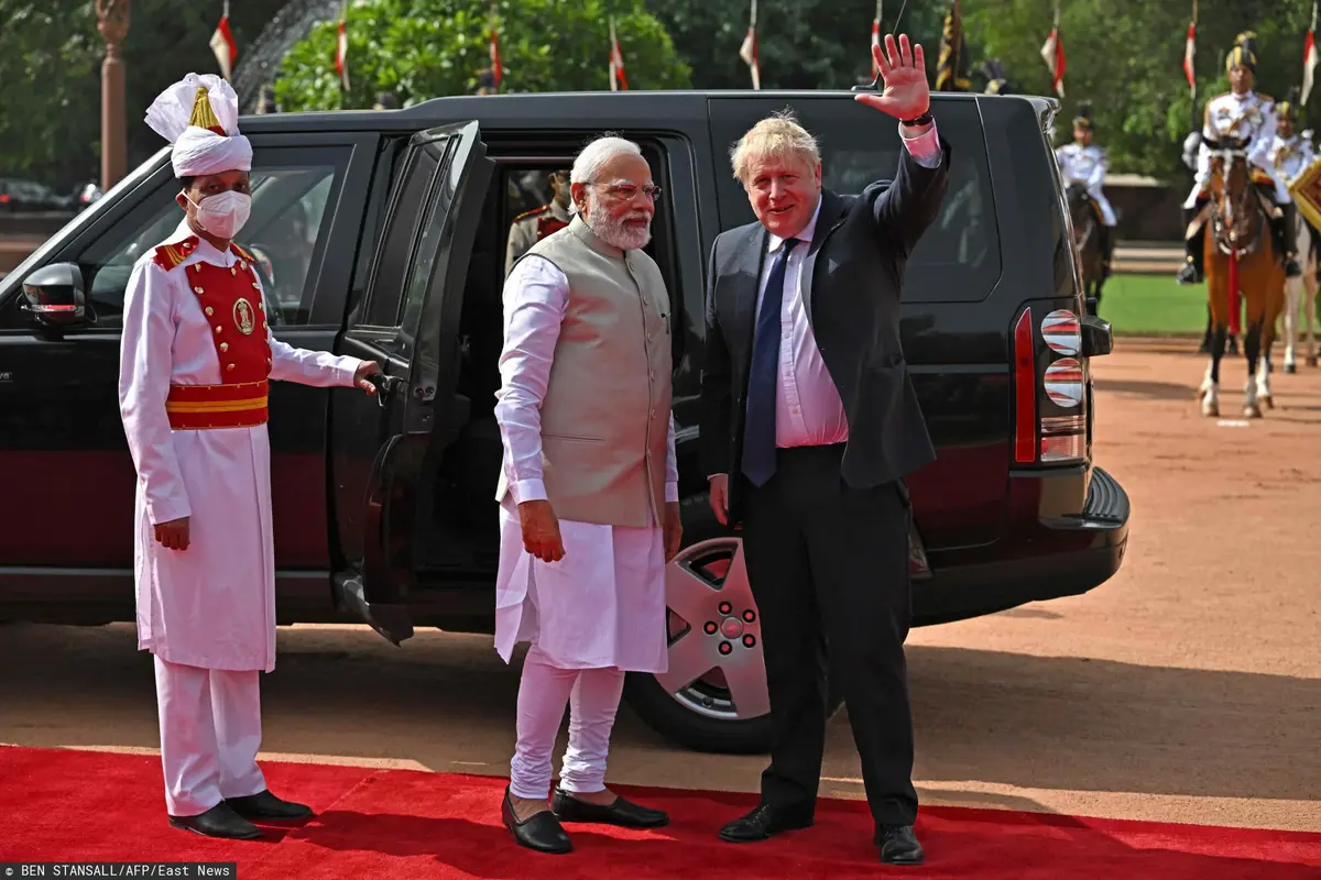 Boris Johnson w Indiach