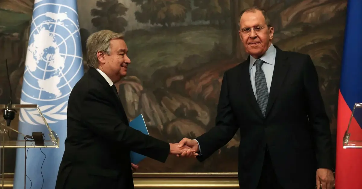 Główne zdjęcie - Sekretarz generalny ONZ pojechał do Moskwy przekonywać Putina. Ukraińcy wściekli