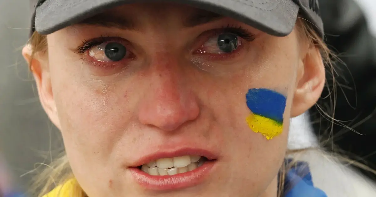 płacząca Ukrainka