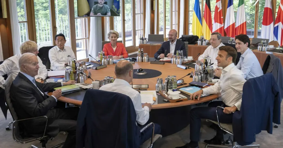 Główne zdjęcie - Szczyt G7: Politycy kpią z Putina. 600 miliardów dolarów na stole. Zełenski chce zakończenia wojny