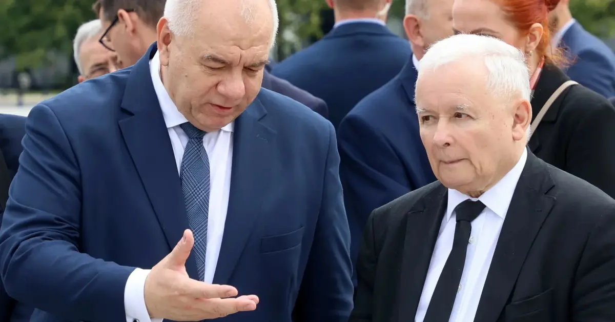Jacek Sasin i Jarosław Kaczyński