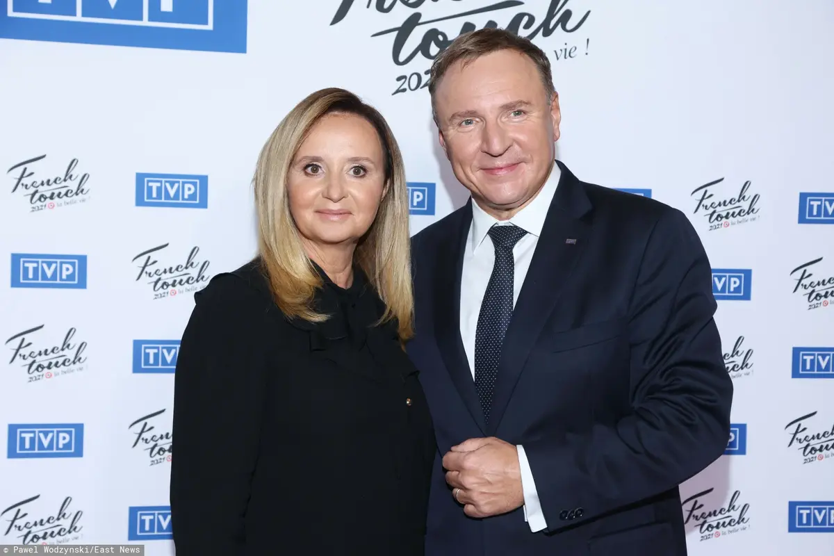 Jacek Kurski wraz z żoną