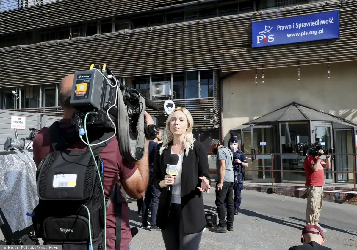 Kolejna spotkanie liderów partyjnych w siedzibie PiS przy ul. Nowogrodzkiej w Warszawie