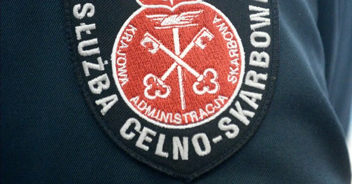 Naszywka na ramieniu Służby Celno-Skarbowej