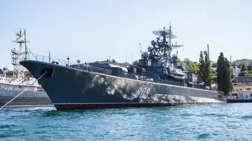 Krążownik Moskwa na Morzu Czarnym