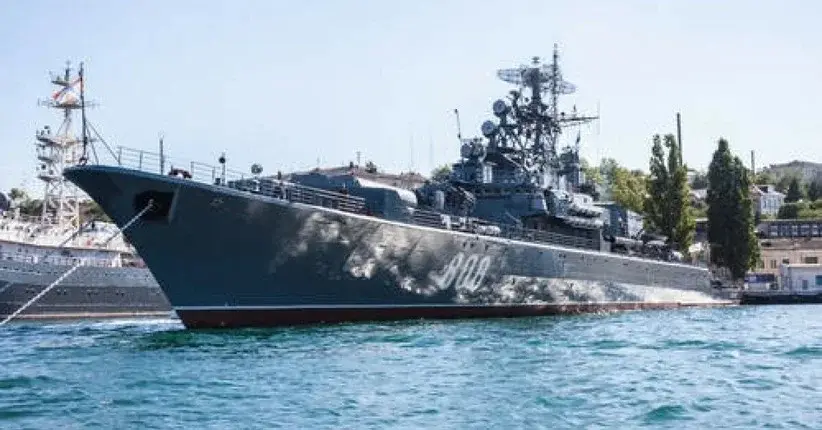 Krążownik Moskwa na Morzu Czarnym