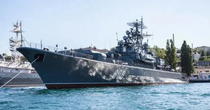 Krążownik Moskwa na Morzu Czarnym