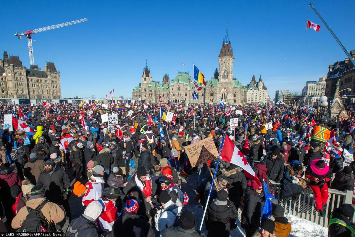 protesty w Ottawie