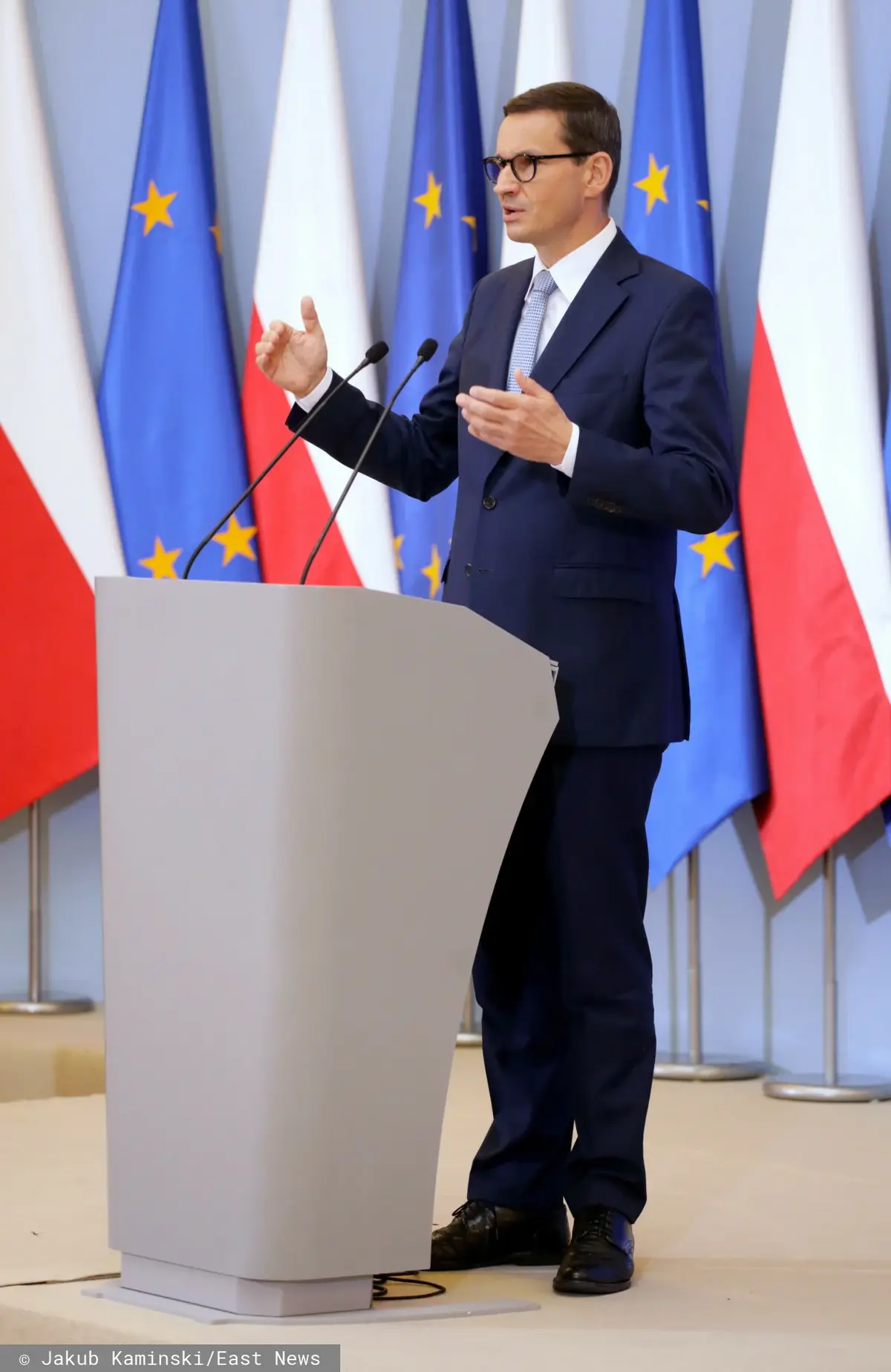 Morawiecki opowiada o Polskim Ładzie na konferencji