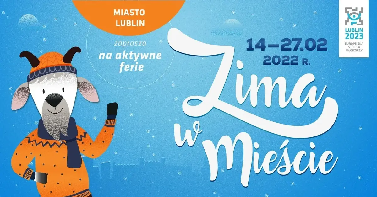 Plakat  "Zima w mieście"